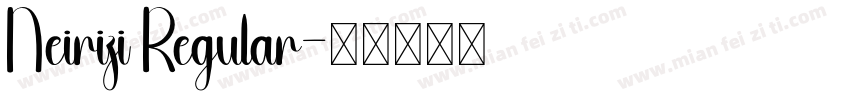 Neirizi Regular字体转换